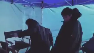 Ross Butler dancing with Noah Centineo (TO ALL THE BOYS I'VE LOVED BEFORE)