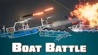 War Thunder BOAT BATTLE in People Playground
