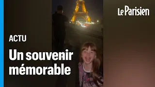 Ce père fait croire à sa fille qu’elle a allumé la tour Eiffel, les internautes fondent