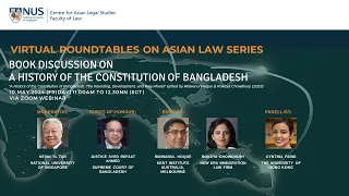 10 May 2024 (VR#29) Book discussion on A History of the Constitution of Bangladesh