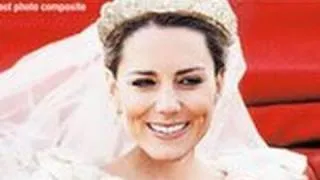 Kate Middleton arrives for the ROYAL WEDDING