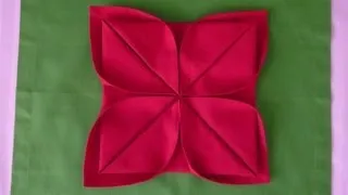 Napkin Folding - Lotus