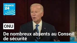 Conseil de sécurité de l'ONU : R. Sunak, E. Macron, V. Poutine, Xi Jinping manquent à l'appel