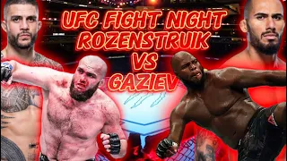 UFC Fight Night Rozenstruik vs Gaziev - Full Card Predictions and Breakdown