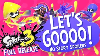 🔴SPLOOON 3 LATE NIGHT RELEASE PARTY!🦑🐙🎉 NO SPOILERS! Playing Splatoon 3 with Viewers !fc