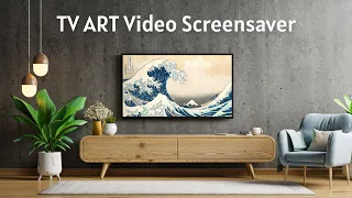TV ART - The Great Wave Kanagawa | Screensaver wallpaper picture | 3 HOURS