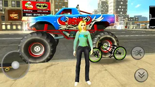 Monster Truck and Police Bike Driving In The City - Android Gameplay #5