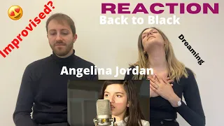 FIRST TIME REACTION to Angelina Jordan “Back to Black” Cover with improvised lyrics / Ludo&Cri