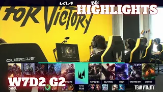 XL vs VIT - Highlights | Week 7 Day 2 S11 LEC Summer 2021 | Excel vs Vitality