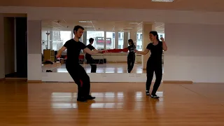 Training social distancing in dance