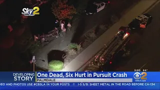 Innocent Woman Killed After Pursuit Ends In Crash In Palmdale; 6 Teens Detained
