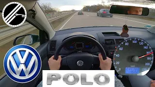 VW Polo IV 1.2 9N3 60 PS Top Speed Drive On German Autobahn With No Speed Limit POV
