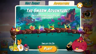 The Swarm Adventure - Levels 1-5 with All Hats - Angry Birds 2