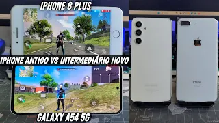 GALAXY A54 5G VS IPHONE 8 PLUS TESTE DE VELOCIDADE E DESEMPENHO 🔥🚀