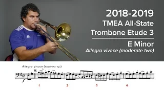 2018-2019 TMEA All-State Trombone Etude 3 - Voxman Pg. 29, Allegro vivace