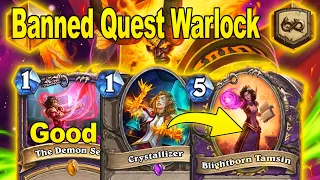 BANNED Quest Warlock Is So Broken It Makes People Concede At Showdown in the Badlands | Hearthstone