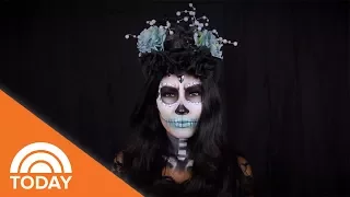 Sugar Skull Makeup Tutorial For A Last Minute Halloween Costume:  | TODAY