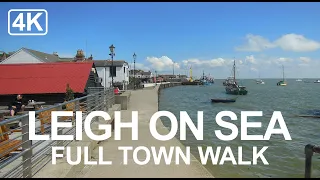 [4K] LEIGH ON SEA, Southend, Essex - Old Town, High Street, Pubs and Restaurants