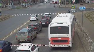 Видео с задержания ДТП в Перми