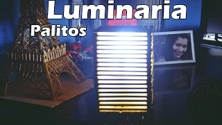 Presente Criativo Para Namorada - Luminaria Abajur de Palitos