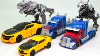 Transformers 5 TLK Turbo Changer & deluxe Voyager Optimus Prime Bumblebee Grimlock Car Robots Toys
