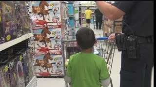 Cape Coral police officers participate in "Shop with a Cop" event