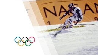 Skiing - Katja Seizinger - Downhill Highlights | Nagano 1998 Winter Olympics