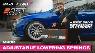 ULTIMATE MK8 GOLF R ADJUSTABLE LOWERING SPRINGS: AST ALS [BEST RIDE QUALITY & FITMENT]