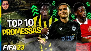 TOP 10 PROMESSAS DO FIFA 23, CONHEÇA OS JOGADORES COM MAIOR POTENCIAL DO JOGO!!!