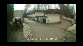 г Витебск, пожар гаража 17 03 2019