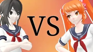 [MMD] Yandere Simulator Epic Rap Battles of Akademi. Osana VS Ayano (Animated).