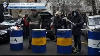 Ukrainian Dictator Laws: Kyiv activists mark anniversary of controversial anti-protest laws