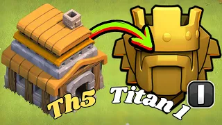 Th5 Titan 1 Attacks ft. different th5 titan 1 Players/th5 Barch Trophy Pushing strategy#clashofclans