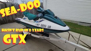 1997 SeaDoo GTX 787 Project Jet Ski Will it Run Sitting for 8 YEARS