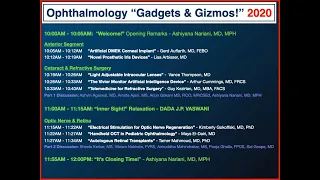 Ophthalmology "Gadgets & Gizmos!" 2020 with "Inner Sight!" Relaxation by Dada J. P.  Vaswani