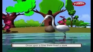 Stork and Crab | 3D Panchatantra Tales in English | 3D Moral Stories For Kids