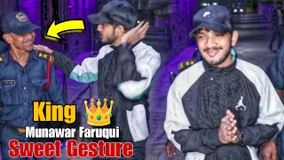 King 👑 Munawar Faruqui Sweet Gesture To Watchman | #bb17 Winner 🏆 Munawar Faruqui Meets Abdu Rozik