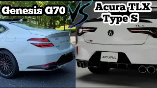 G70 vs TLX Type S UPDATE: I found an Acura TLX Type S to race | Genesis coupe drive