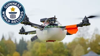 Drone display sets world record for most UAVs airborne simultaneously