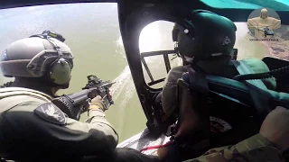 Policia Federal abordagem com Helicóptero (NEPOM/CAOP) Police Brazil