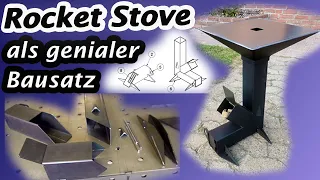 Rocket Stove als Bausatz mit Grill! Kostenloser Bauplan als Download