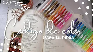 🎨 CÓDIGO DE COLOR PARA TU BIBLIA 📖 🎨