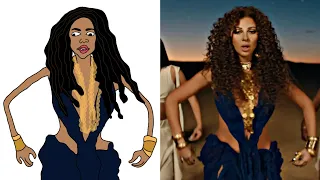 Myriam Fares Tukoh Taka Official FIFA Fan Anthem Pop Drawing Meme | Nicki Minaj &  Maluma