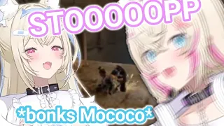 Fuwawa being the older sister and messing with Mococo