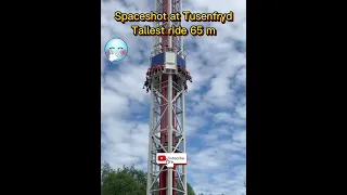 Spaceshot at Tusenfryd Norway | Tallest ride 65m | #shorts #short #viral #youtube #amusementpark