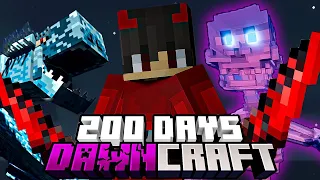 I SURVIVED 200 DAYS IN DAWNCRAFT HARDCORE!