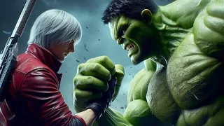 Dante and Hulk vs Nemesis and Jedah in Marvel vs Capcom!Rivalry Unleashed