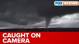 Tornado Crosses Field in Mississippi