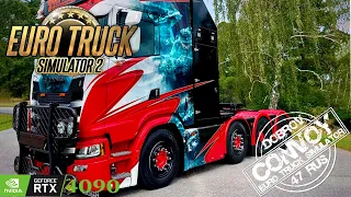 Euro Truck Simulator 2 на RTX4090 😎 Конвой Dobrov 47RUS с друзьями.