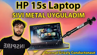 HP LAPTOP SIVI METAL TERMAL MACUN THERMAL GRİZZLY CONDUCTONAUT SÜRÜLÜŞÜ  PERFORMANS  SICAKLIK TESTİ